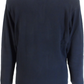 Gabicci Mens Hadon Navy Blue Textured Retro Knitted Polo