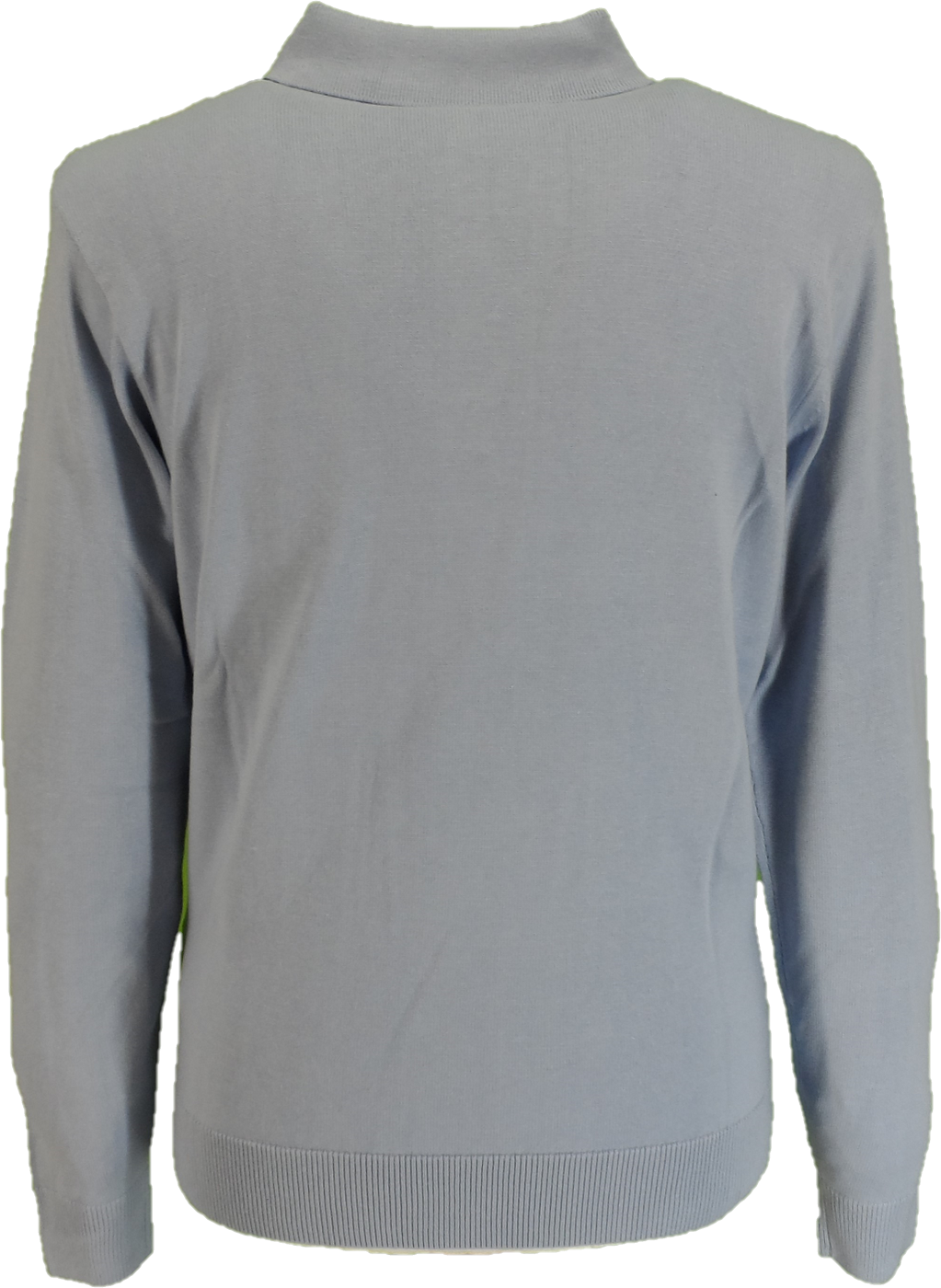 Gabicci Vintage Dusk Blue Soda Stripe Knitted Polo