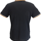 Lambretta Black/White/Orange Retro Target Logo 100% Cotton Polo Shirts