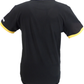 Lambretta Mens Black/Gold Target Logo Ringer T-Shirt