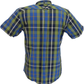 Ben Sherman Mens Green Checked Short Sleeved Shirt