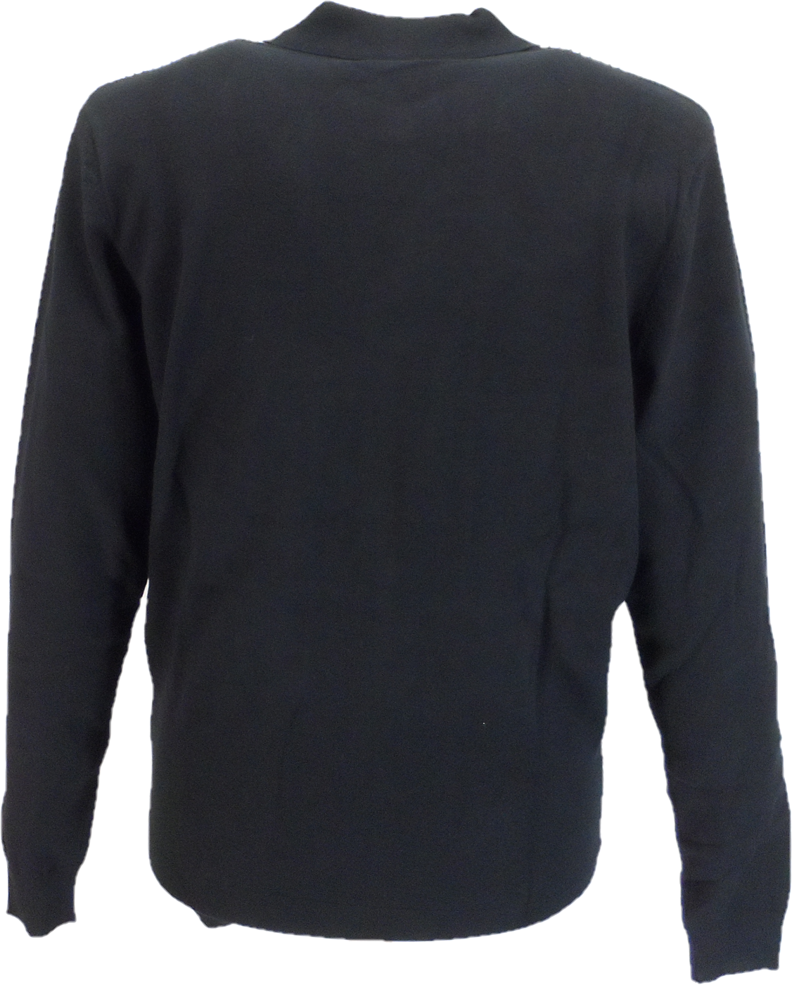 Ben Sherman Mens Black Striped Button Through Mod Cardigan