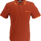 Ben Sherman Men's Burnt Orange Signature 100% Cotton Polo Shirt