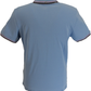 Ben Sherman Mens Pale Blue Signature 100% Cotton Polo Shirt