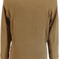 Gabicci Mens Dante Nutmeg Brown Textured Retro Knitted Polo