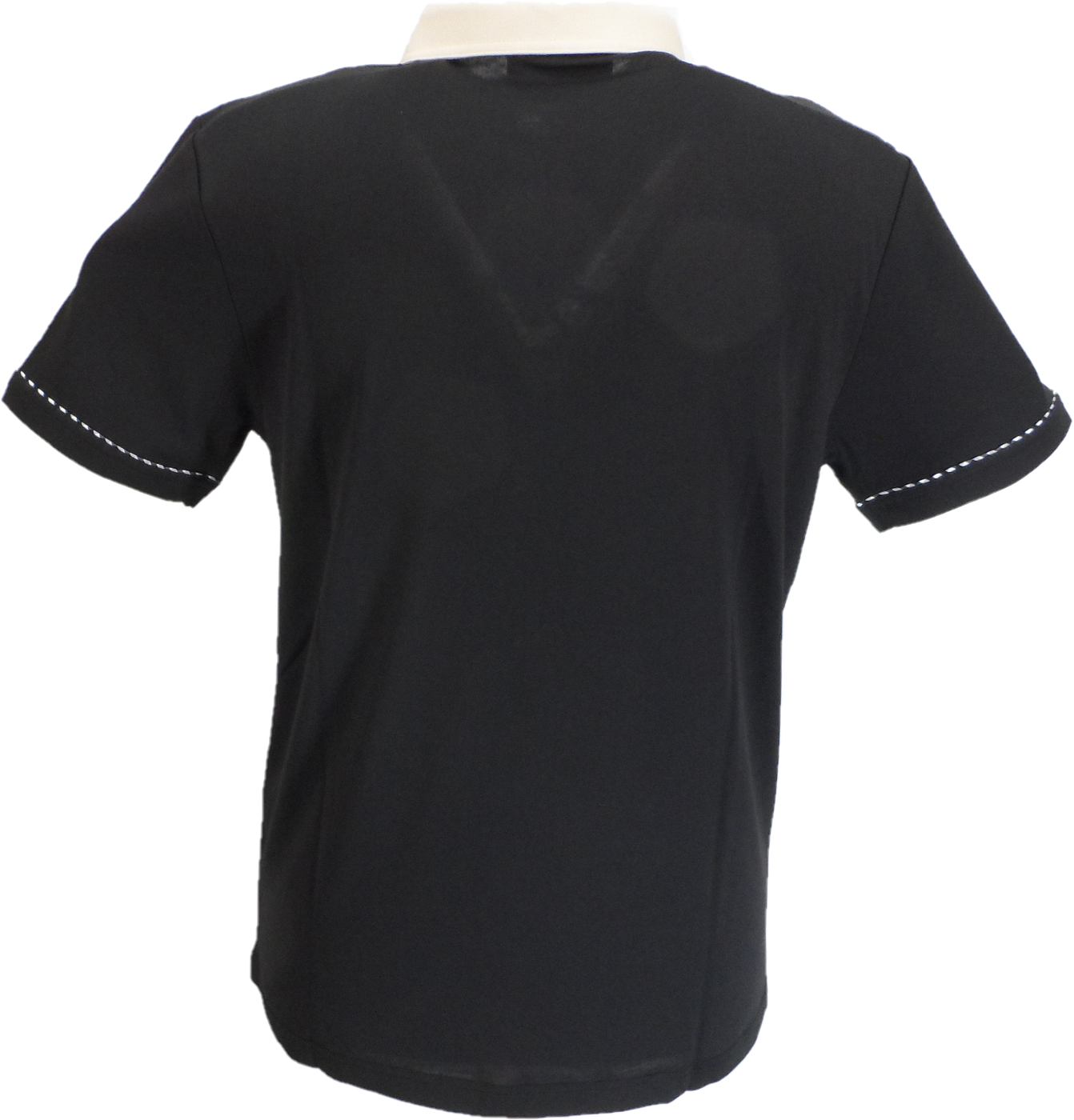 Gabicci Vintage Mens Archive Patrick Black 70s Mod Polo