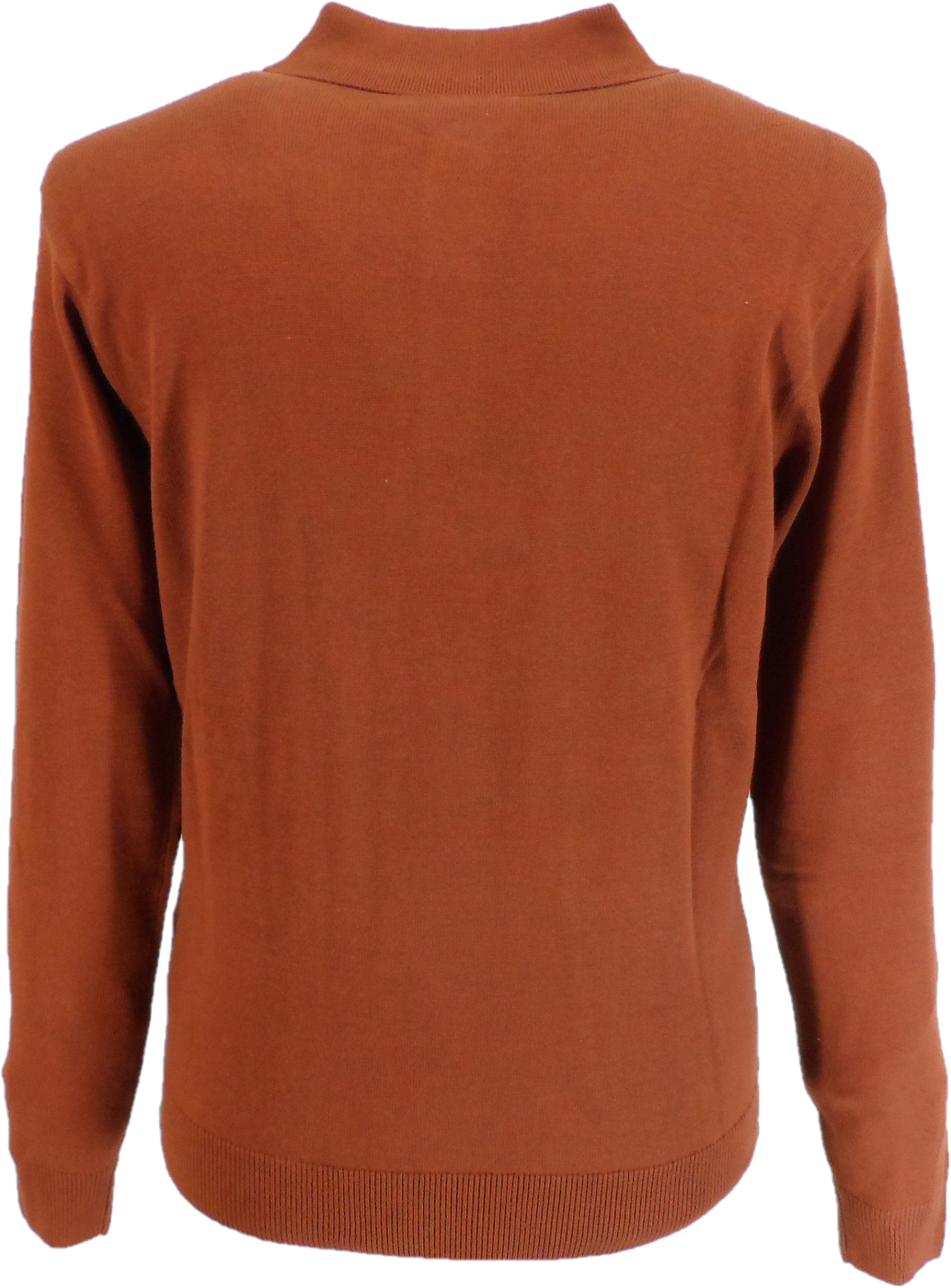 Gabicci Vintage Paprika Soda Stripe Knitted Polo
