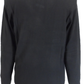 Gabicci Mens Hanson Black Textured Retro Knitted Polo