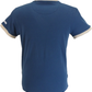 Lambretta Mens Moonlit Ocean Blue Retro Target Ringer T-Shirt