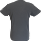 Lambretta Mens Iron Grey Badges Target Retro T Shirt