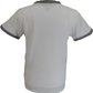 Lambretta Mens White Two Tone Ringer Retro T Shirt