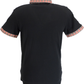 Lambretta Mens Black Gingham Collar Polo Shirts