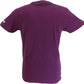 Lambretta Mens Winter Bloom Purple Fade Racing Stripe Retro T Shirt