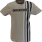 Lambretta Mens Stone Striped Retro T Shirt