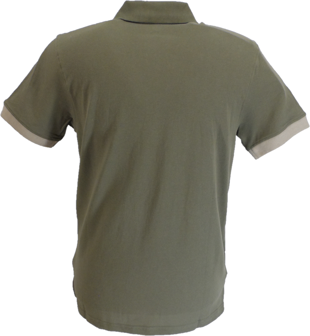 Lambretta Khaki Vintage Panel Polo Shirts