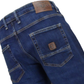 Trojan Mens Mid Wash Stretch Straight Leg Jeans