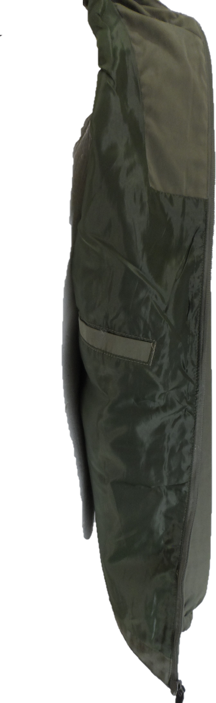 Trojan Mens Twill Badged Army Green Parka Coat