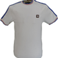Trojan Mens Ecru Tipped Pique T Shirt