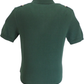 Ben Sherman Bottle Green Knitted Striped Mod Polo Shirt