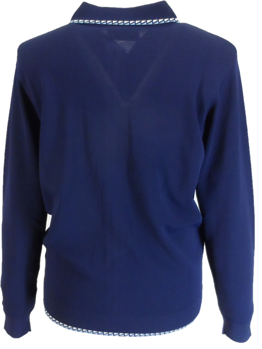 Gabicci Mens Navy Blue Archive Nick Zip Polo Shirt