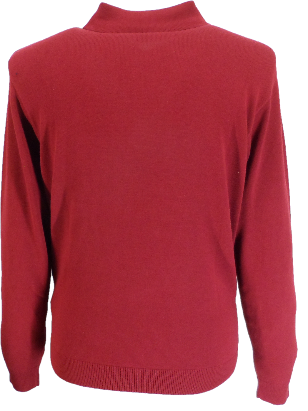 Gabicci Mens Claret Searle Multi Stripe Knitted Polo