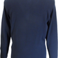 Gabicci Mens Navy Blue Searle Multi Stripe Knitted Polo