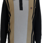 Lambretta Mens Black Grey Striped Knitted Polo Shirt