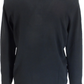 Lambretta Mens Black Grey Striped Knitted Polo Shirt