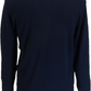 Lambretta Mens Navy Striped Knitted Polo Shirt