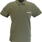 Lambretta Men`s Khaki Black/Sage Tipped Tipped 100% Cotton Polo Shirts