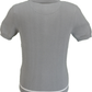 Trojan Mens Grey Self-Check Fine Gauge Polo Shirt