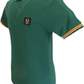 Trojan Mens Green Old School Pique Tipped Polo Shirt