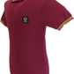 Trojan Mens Port Red Old School Pique Tipped Polo Shirt