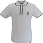 Trojan Mens White Ottoman Rib Tipped Polo Shirt