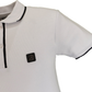 Trojan Mens White Ottoman Rib Tipped Polo Shirt