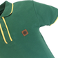 Trojan Mens Green Ottoman Rib Tipped Polo Shirt