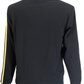Trojan Mens Black Twin Stripe Contrast Zip Track Tops