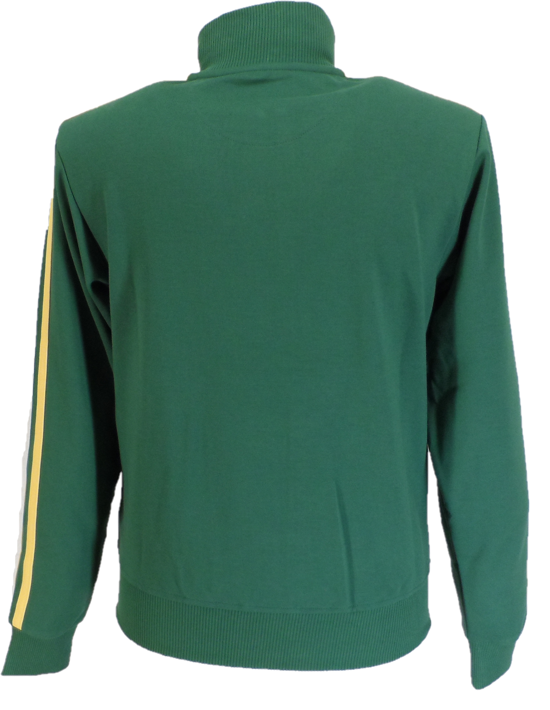 Trojan Mens Green Twin Stripe Contrast Zip Track Tops