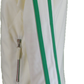 Trojan Mens Ecru Twin Stripe Contrast Zip Track Tops