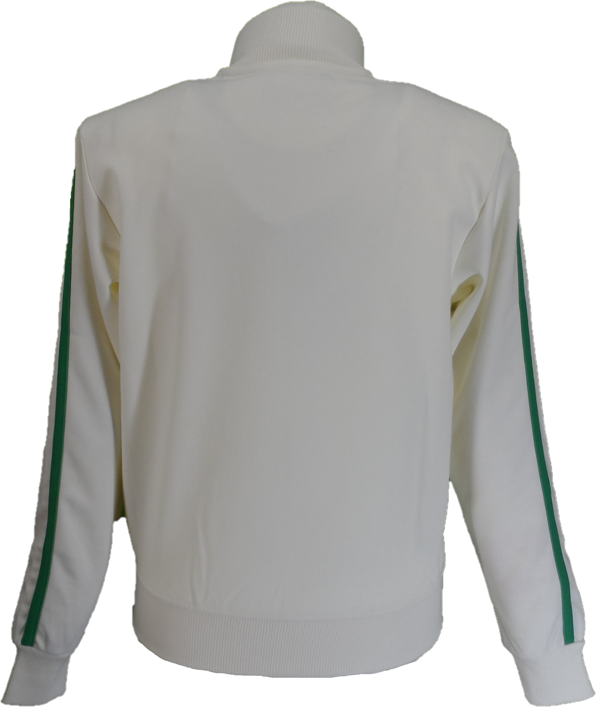 Trojan Mens Ecru Twin Stripe Contrast Zip Track Tops