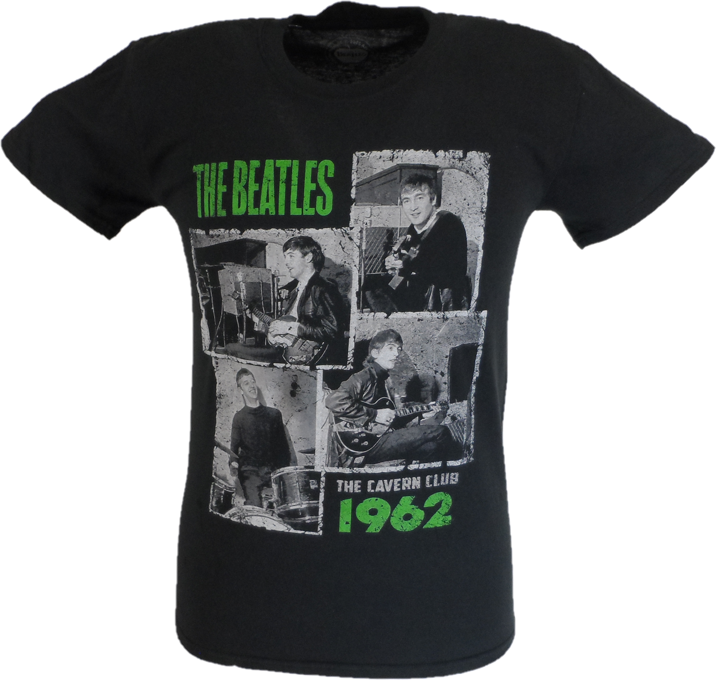 Mens Officially Licensed The Beatles Cavern Shots 1962 T Shirts