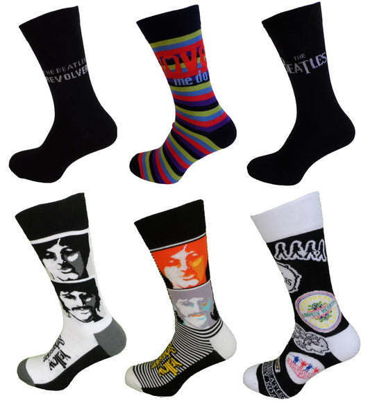 Socks para hombre Officially Licensed de los Beatles, en muchos colores.