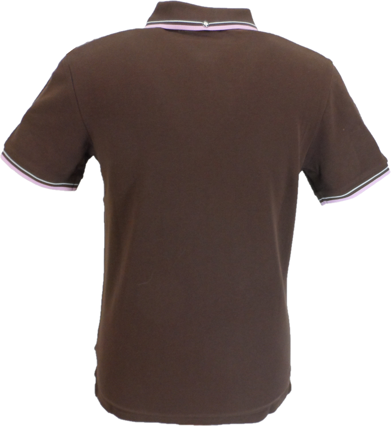 Polo de algodon 100 marron oscuro con la firma de Ben Sherman para hombre Mazeys UK