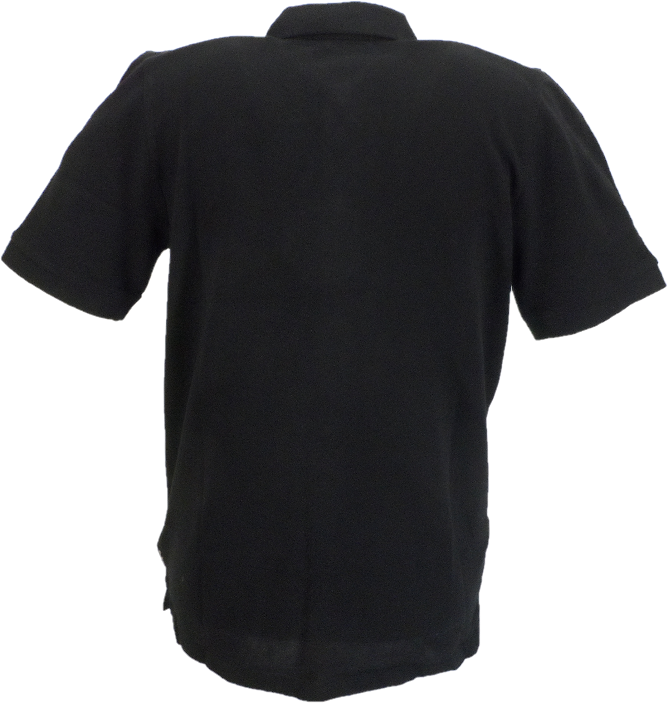 Ben Sherman Mens Black Striped Button Through Polo Cardigan