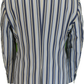 Mens Classic Retro Sky Blue Striped Boating Blazer Jacket