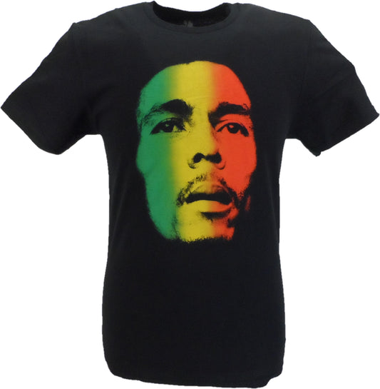 Camiseta con cara rasta Bob Marley con licencia oficial para hombre