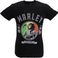 Mens Official Licensed Bob Marley Black Rebel Music Seal T Shirt