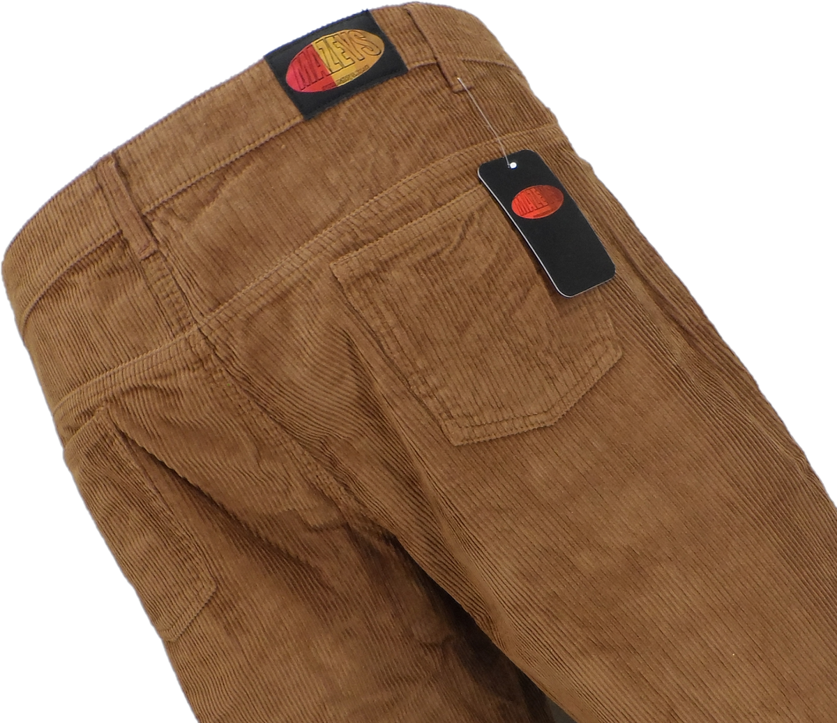 メンズ ヴィンテージ タン 70 年代 フレア パンツ レトロ スタイル 