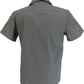 Mazeys Mens Retro Grey/Pink Rockabilly Bowling Shirts