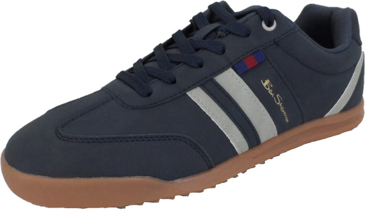 Mens Ben Sherman Feedback Navy/Grey Blue Trainers